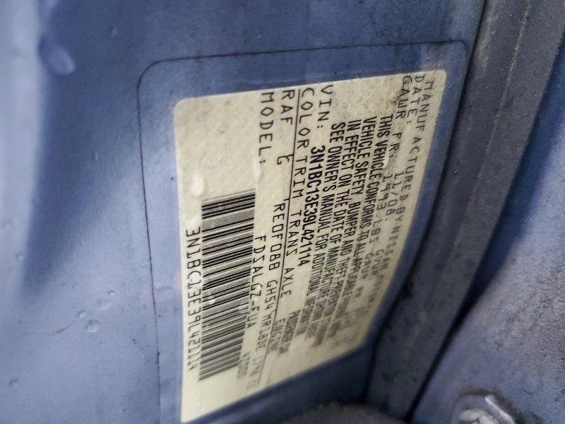 63940666 :رقم المزاد ، 3N1BC13E39L421114 vin ، 2009 Nissan Versa مزاد بيع
