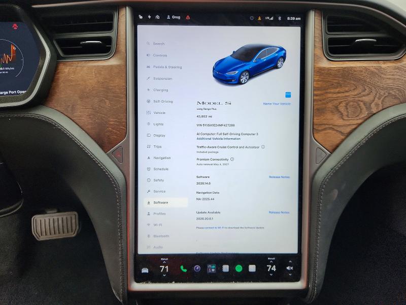 64591166 :رقم المزاد ، 5YJSA1E24MF427288 vin ، 2021 Tesla Model S مزاد بيع
