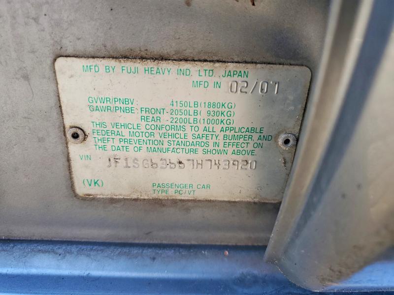 Auction sale of the 2007 Subaru Forester, vin: JF1SG63667H743920, lot number: 64963576