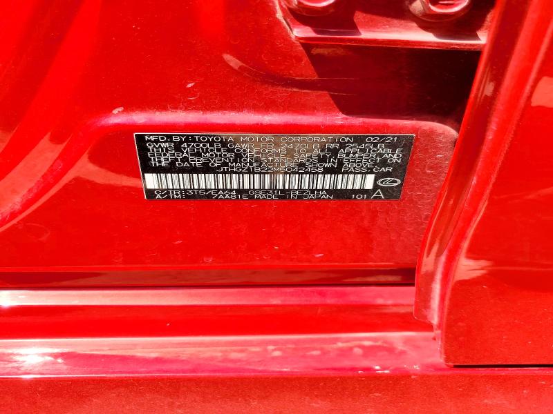 Aukcja sprzedaży 2021 Lexus Is, vin: JTHGZ1B22M5042458, numer aukcji: 65526746