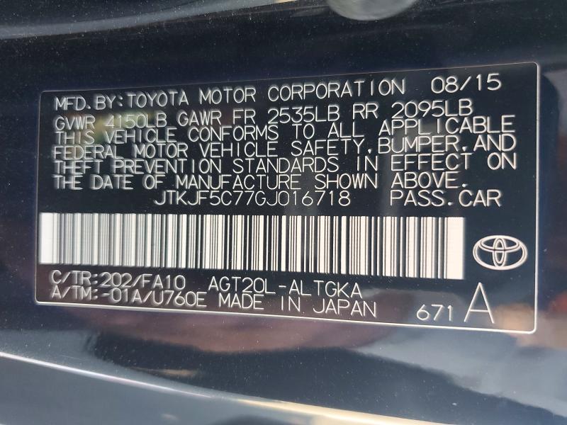 Продажа на аукционе авто 2016 Scion Tc, vin: JTKJF5C77GJ016718, номер лота: 64141146
