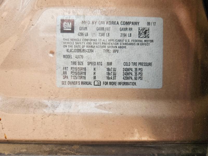 Продаж на аукціоні авто 2018 Buick Encore, vin: KL4CJDSB9JB543394, номер лоту: 63734146