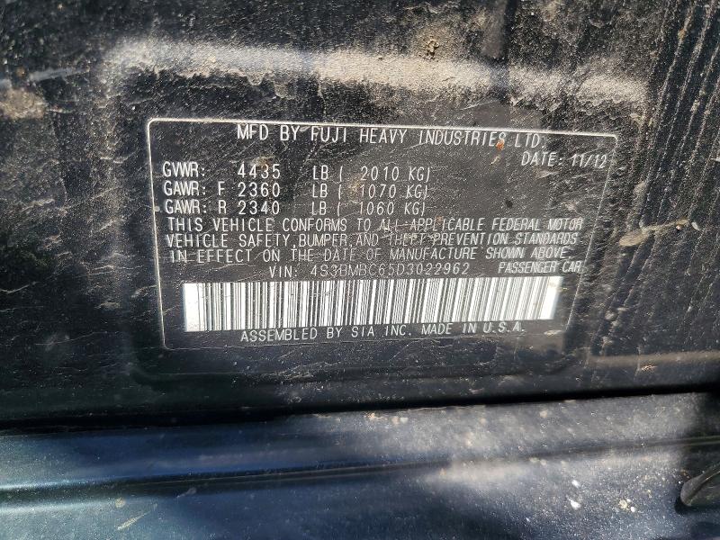 Продаж на аукціоні авто 2013 Subaru Legacy, vin: 4S3BMBC65D3022962, номер лоту: 66519466