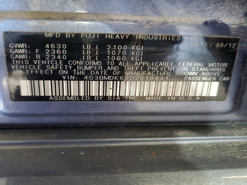 Продажа на аукционе авто 2013 Subaru Legacy, vin: 4S3BMDK69D2010431, номер лота: 63808176