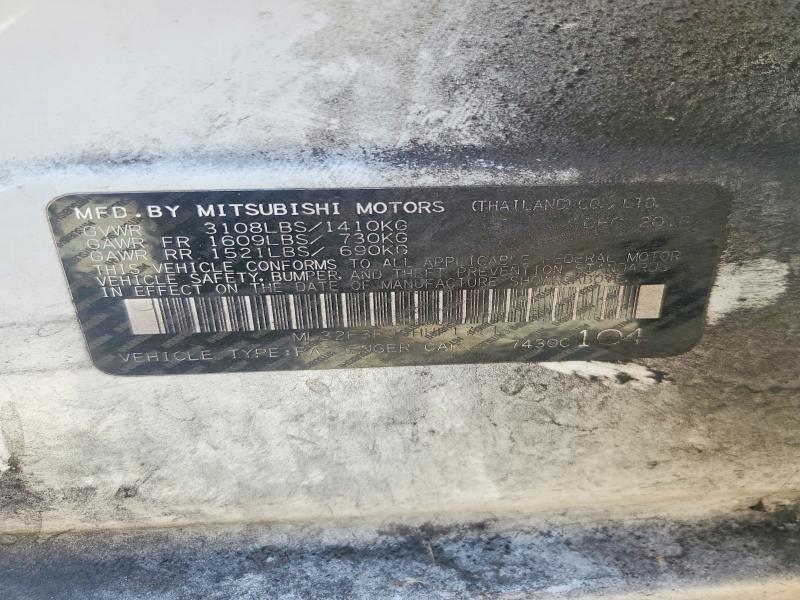 2017 Mitsubishi Mirage მანქანა იყიდება აუქციონზე, vin: ML32F3FJ3HHF17143, აუქციონის ნომერი: 63853276
