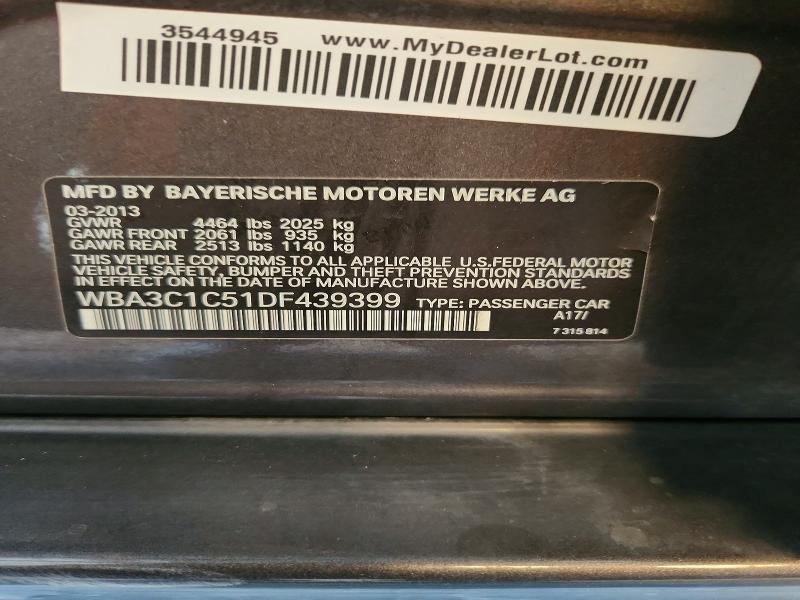 Aukcja sprzedaży 2013 Bmw 328, vin: WBA3C1C51DF439399, numer aukcji: 64669356