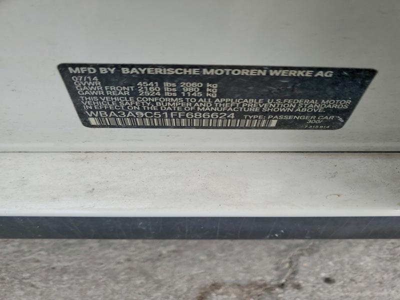 Aukcja sprzedaży 2015 Bmw 335, vin: WBA3A9C51FF686624, numer aukcji: 66087416