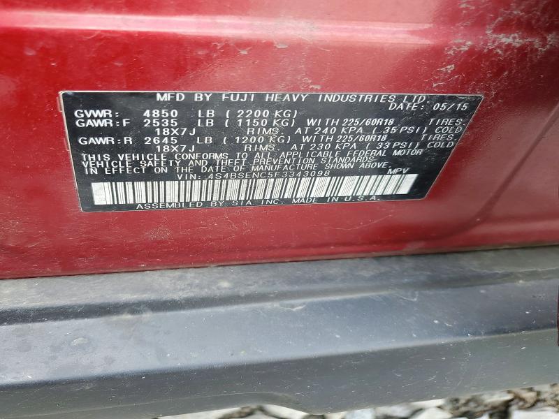 64271866 :رقم المزاد ، 4S4BSENC5F3343098 vin ، 2015 Subaru Outback مزاد بيع