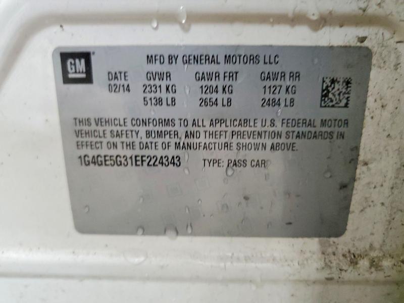 Продаж на аукціоні авто 2014 Buick Lacrosse, vin: 1G4GE5G31EF224343, номер лоту: 64232506