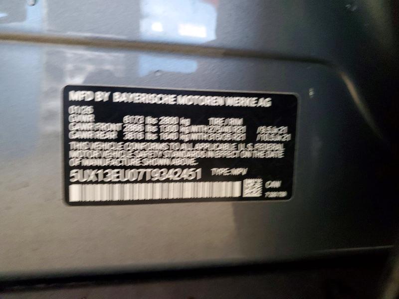 Продаж на аукціоні авто 2026 Bmw X5, vin: 5UX13EU07T9342451, номер лоту: 62134286