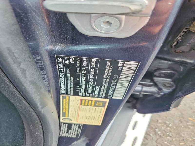 2012 Mercedes-benz Ml მანქანა იყიდება აუქციონზე, vin: 4JGDA5HB2CA042763, აუქციონის ნომერი: 66077506