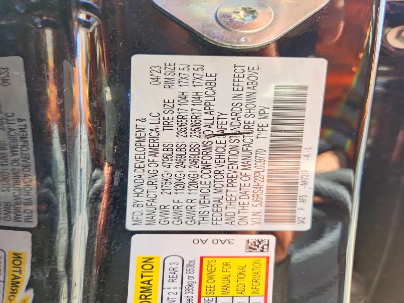 Продаж на аукціоні авто 2023 Honda Cr-v, vin: 5J6RS4H22PL009770, номер лоту: 66084836