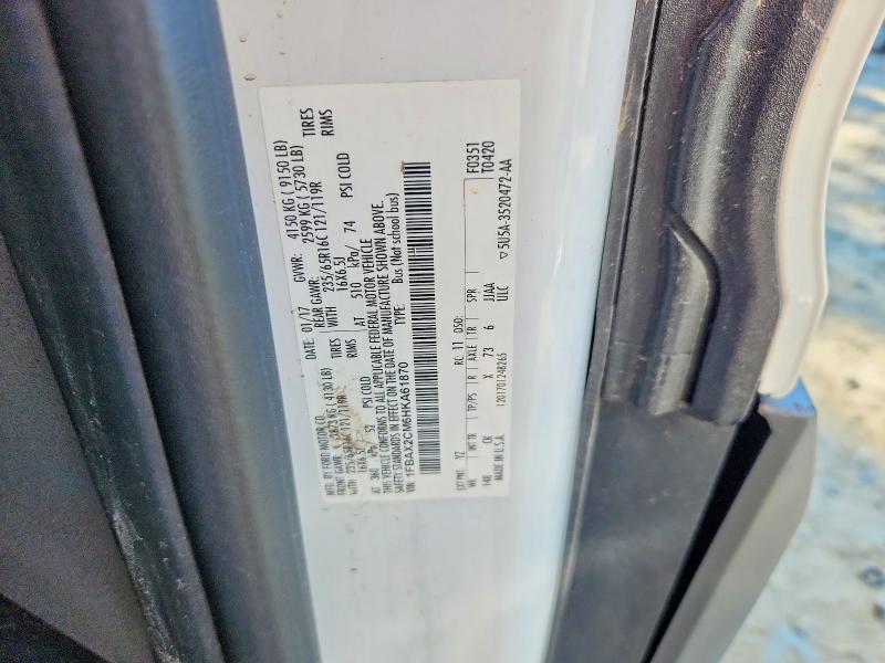 66008736 :رقم المزاد ، 1FBAX2CM6HKA61870 vin ، 2017 Ford Transit مزاد بيع