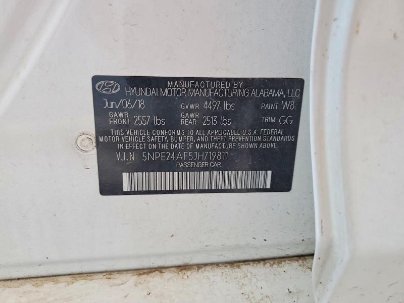 Продаж на аукціоні авто 2018 Hyundai Sonata, vin: 5NPE24AF5JH719811, номер лоту: 66307776