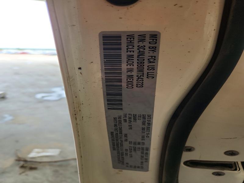 65207656 :رقم المزاد ، 3C4NJDBB0MT543723 vin ، 2021 Jeep Compass مزاد بيع