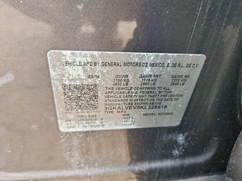 2019 Gmc Terrain მანქანა იყიდება აუქციონზე, vin: 3GKALVEV5KL328618, აუქციონის ნომერი: 64470366