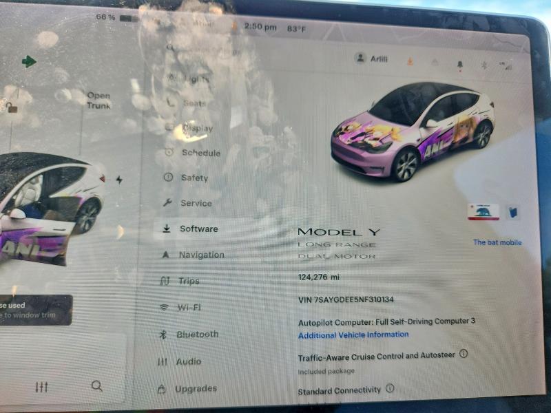 Aukcja sprzedaży 2022 Tesla Model Y, vin: 7SAYGDEE5NF310134, numer aukcji: 63708236
