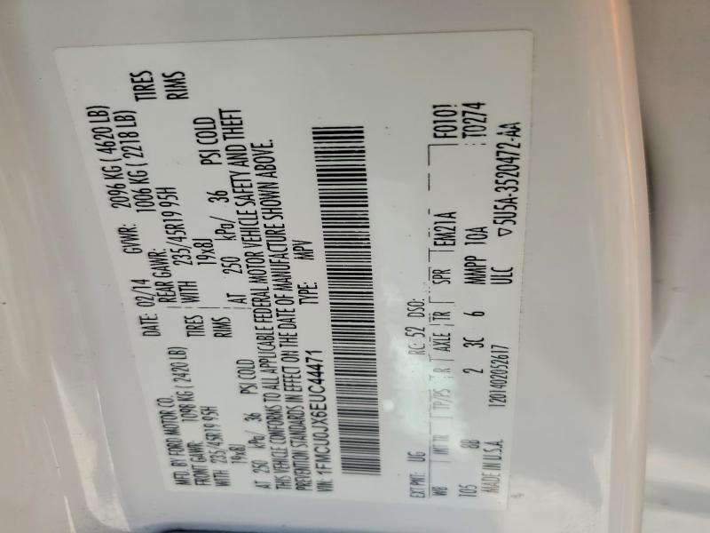 Продаж на аукціоні авто 2014 Ford Escape, vin: 1FMCU0JX6EUC44471, номер лоту: 66039406