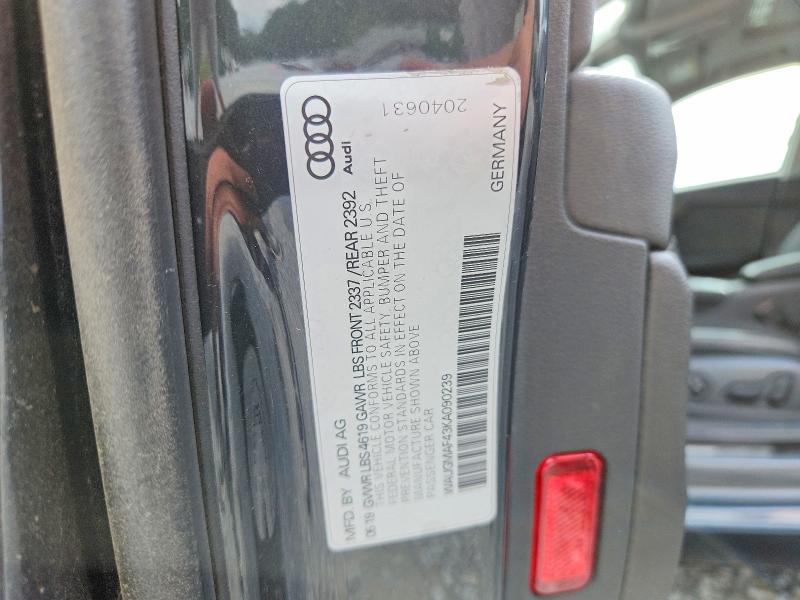 Aukcja sprzedaży 2019 Audi A4, vin: WAUGMAF43KA090239, numer aukcji: 63576266