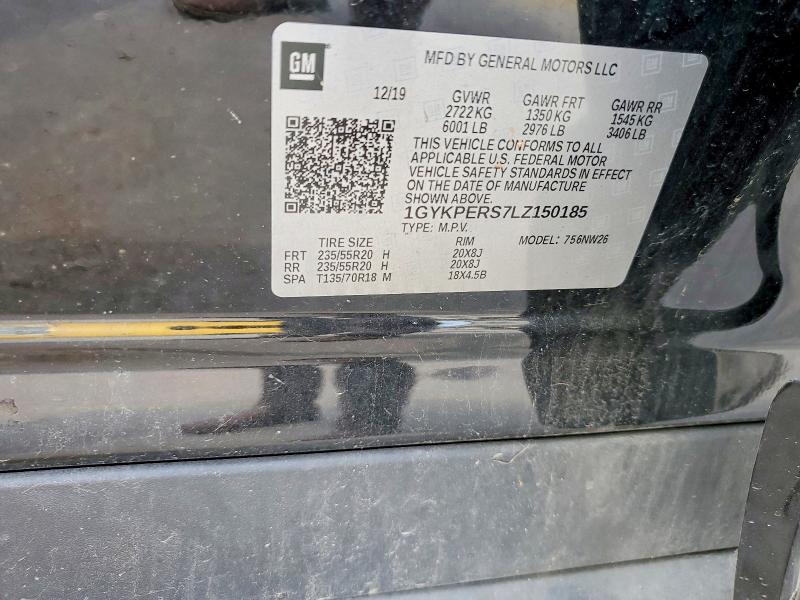 65352816 :رقم المزاد ، 1GYKPER57LZ150185 vin ، 2020 Cadillac Xt6 مزاد بيع