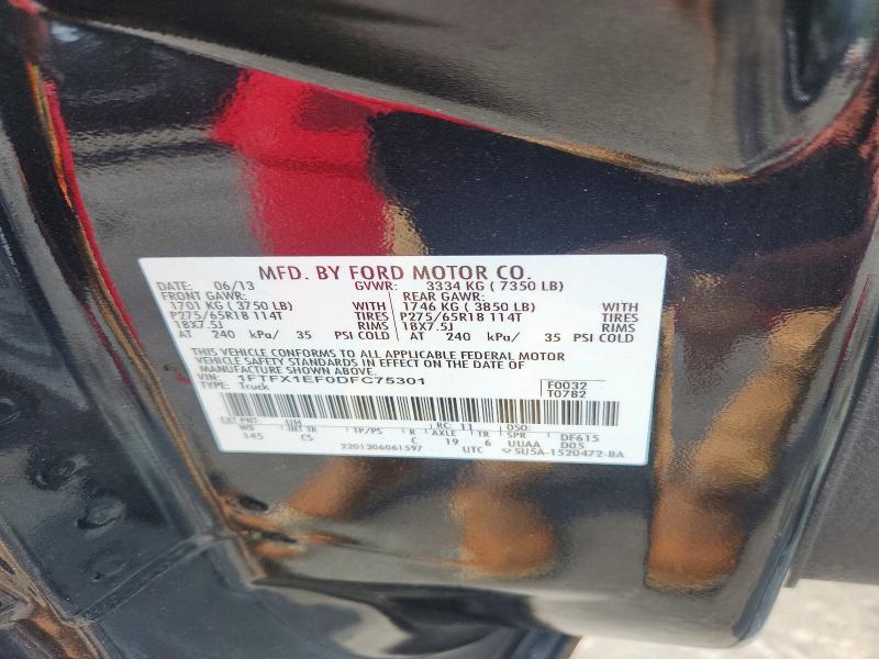 64418126 :رقم المزاد ، 1FTFX1EF0DFC75301 vin ، 2013 Ford F150 مزاد بيع