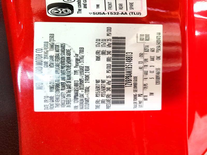 Продажа на аукционе авто 2011 Ford Mustang, vin: 1ZVBP8AM1B5148813, номер лота: 64573816