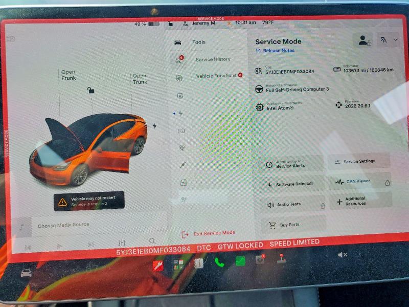Aukcja sprzedaży 2021 Tesla Model 3, vin: 5YJ3E1EB0MF033084, numer aukcji: 64370816
