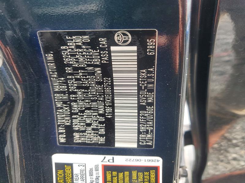 2014 Toyota Camry მანქანა იყიდება აუქციონზე, vin: 4T1BF1FKXEU867522, აუქციონის ნომერი: 62783526