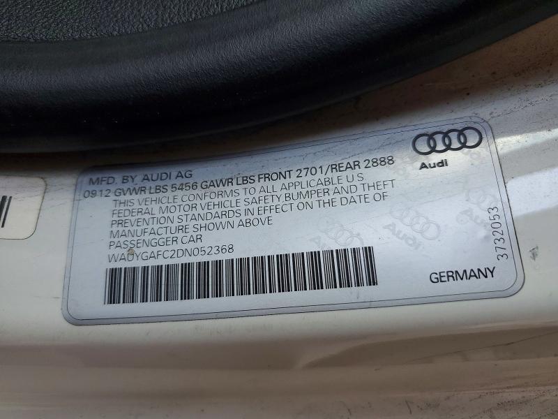 Aukcja sprzedaży 2013 Audi A7, vin: WAUYGAFC2DN052368, numer aukcji: 64629296