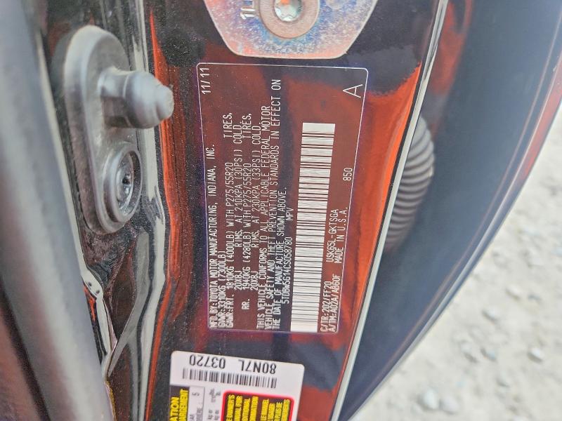 Aukcja sprzedaży 2012 Toyota Sequoia, vin: 5TDBW5G14CS058780, numer aukcji: 64341196