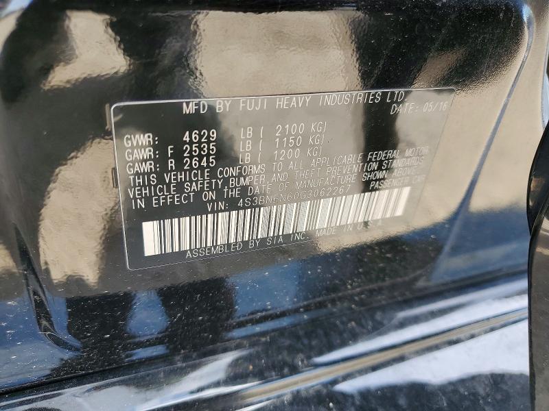 Aukcja sprzedaży 2016 Subaru Legacy, vin: 4S3BNEN60G3062267, numer aukcji: 64965216