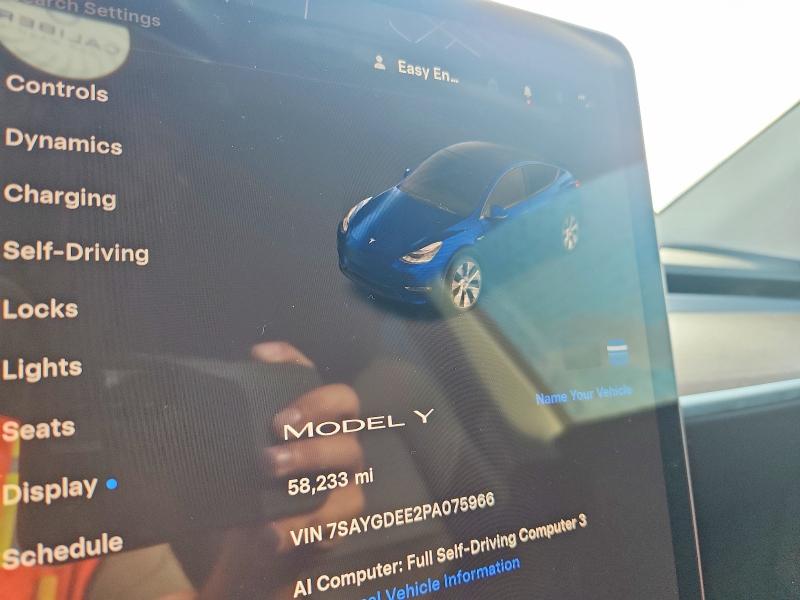 Продажа на аукционе авто 2023 Tesla Model Y, vin: 7SAYGDEE2PA075966, номер лота: 64321606