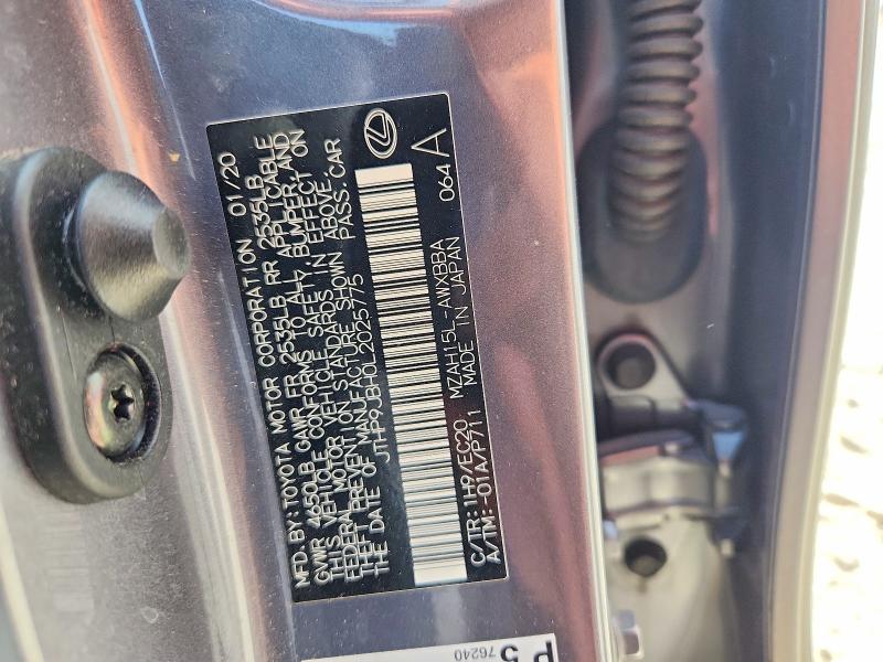 Aukcja sprzedaży 2020 Lexus Ux, vin: JTHP9JBH0L2025775, numer aukcji: 66252196