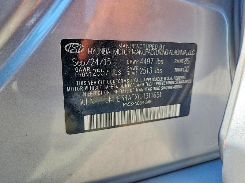 Продажа на аукционе авто 2016 Hyundai Sonata, vin: 5NPE34AFXGH311651, номер лота: 67404846