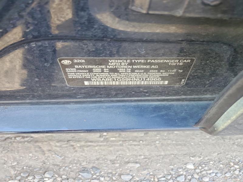 63395266 :رقم المزاد ، WBA8E1G59HNU14966 vin ، 2017 Bmw 320 مزاد بيع