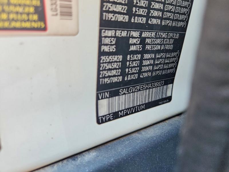 Продаж на аукціоні авто 2017 Land Rover Range Rover, vin: SALGV2FE5HA336823, номер лоту: 62687146