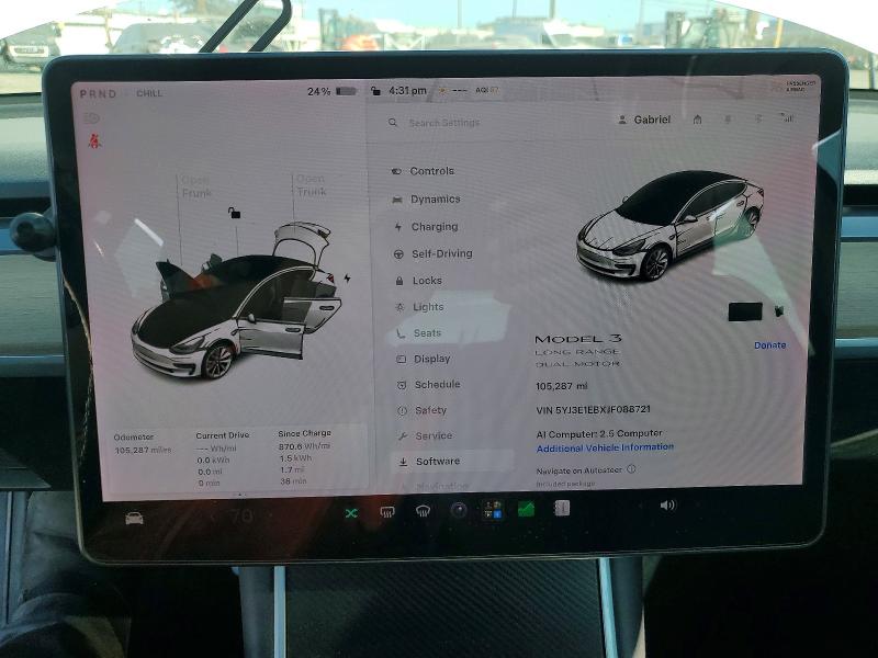 Продажа на аукционе авто 2018 Tesla Model 3, vin: 5YJ3E1EBXJF088721, номер лота: 64673156