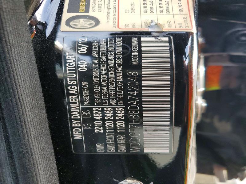 Продаж на аукціоні авто 2013 Mercedes-benz C, vin: WDDGF7HB8DA742048, номер лоту: 64252336