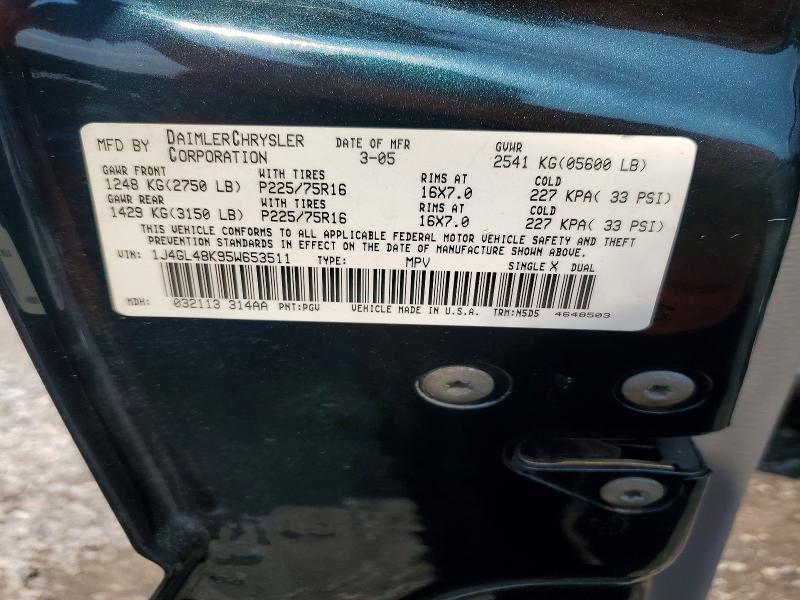 64622876 :رقم المزاد ، 1J4GL48K95W653511 vin ، 2005 Jeep Liberty مزاد بيع