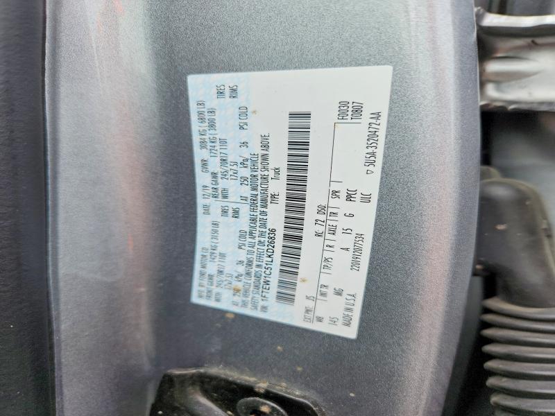 Aukcja sprzedaży 2020 Ford F150, vin: 1FTEW1C51LKD26836, numer aukcji: 66137076