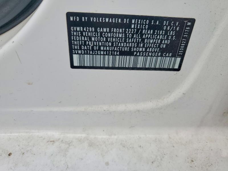 Продаж на аукціоні авто 2016 Volkswagen Jetta, vin: 3VWD17AJ2GM412164, номер лоту: 65507436