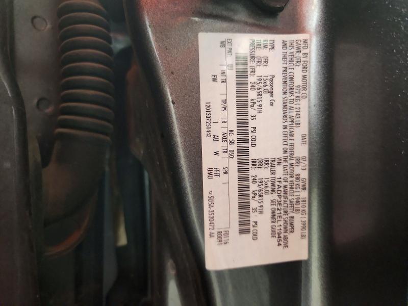2014 Ford Focus მანქანა იყიდება აუქციონზე, vin: 1FADP3E21EL119454, აუქციონის ნომერი: 63753756