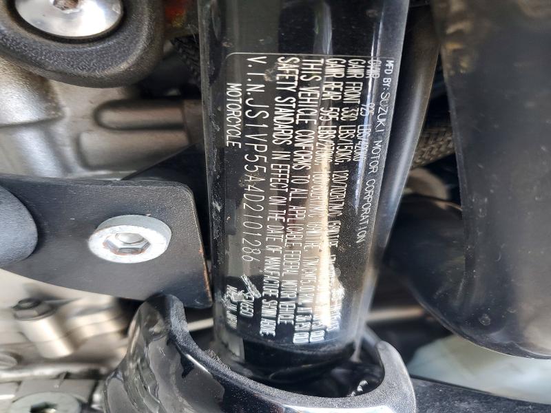 66387266 :رقم المزاد ، JS1VP55A4D2101286 vin ، 2013 Suzuki Sv650 مزاد بيع