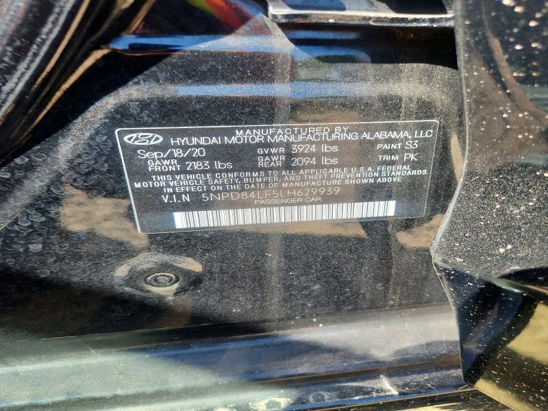 2020 Hyundai Elantra მანქანა იყიდება აუქციონზე, vin: 5NPD84LF5LH629939, აუქციონის ნომერი: 66398266