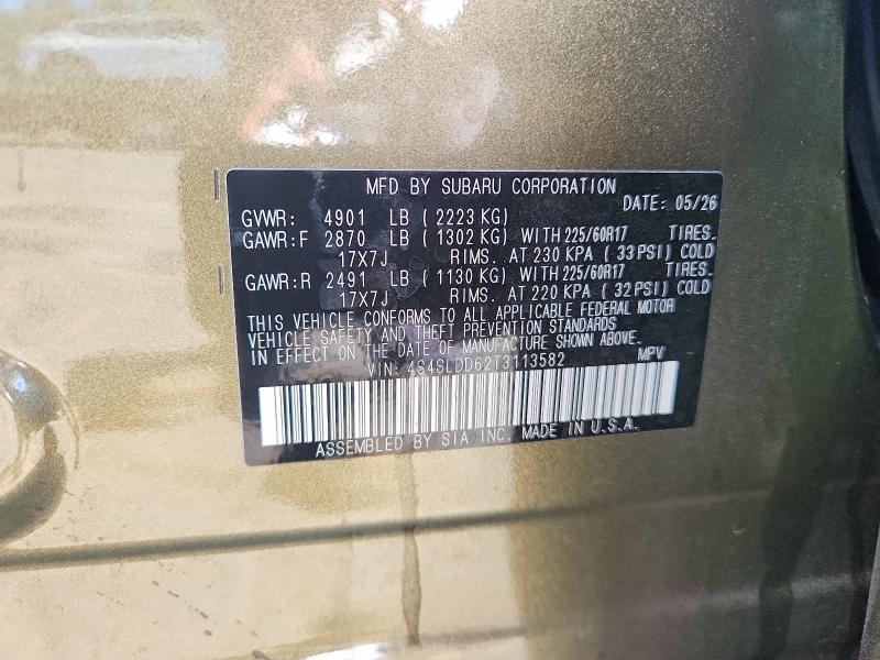 Продаж на аукціоні авто 2026 Subaru Forester, vin: 4S4SLDD62T3113582, номер лоту: 63946686