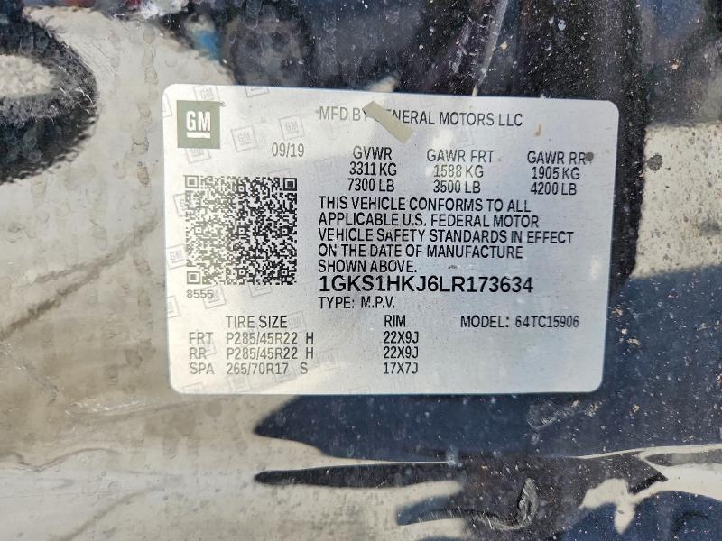 Продажа на аукционе авто 2020 Gmc Yukon Xl, vin: 1GKS1HKJ6LR173634, номер лота: 64110126