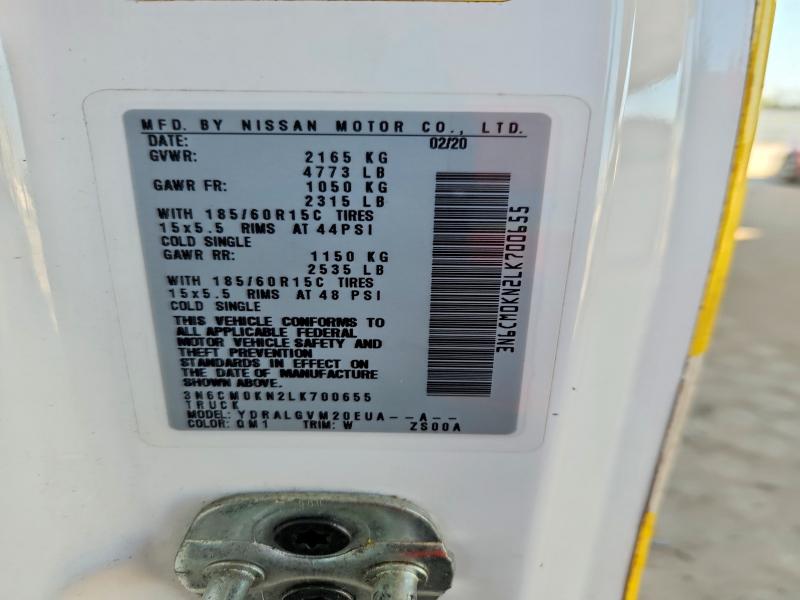 Продажа на аукционе авто 2020 Nissan Nv200, vin: 3N6CM0KN2LK700655, номер лота: 66061076