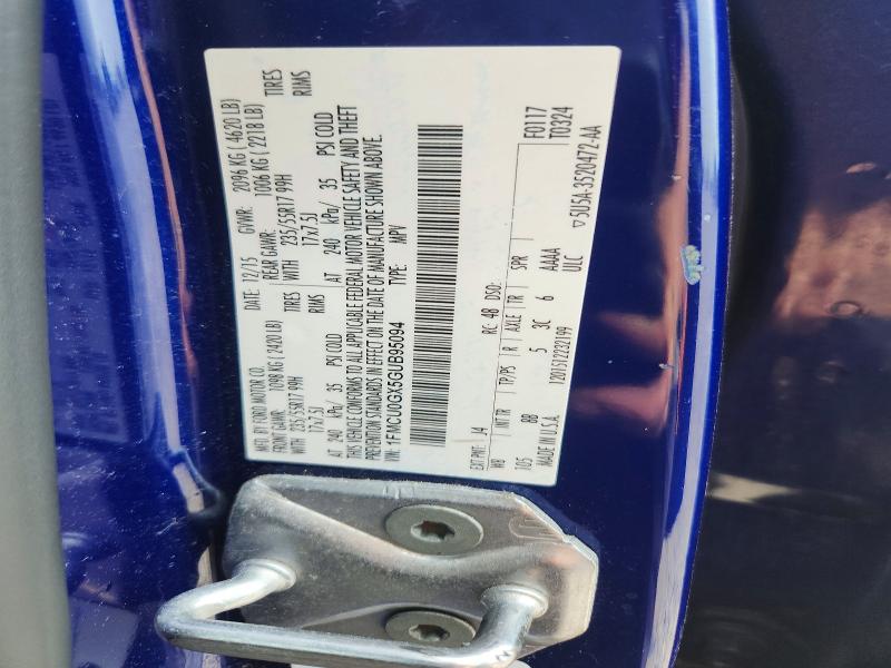 2016 Ford Escape მანქანა იყიდება აუქციონზე, vin: 1FMCU0GX5GUB95094, აუქციონის ნომერი: 65085126