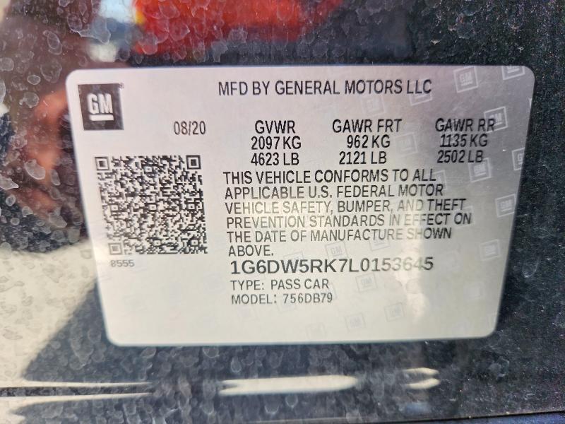 Продажа на аукционе авто 2020 Cadillac Ct5, vin: 1G6DW5RK7L0153645, номер лота: 65449556