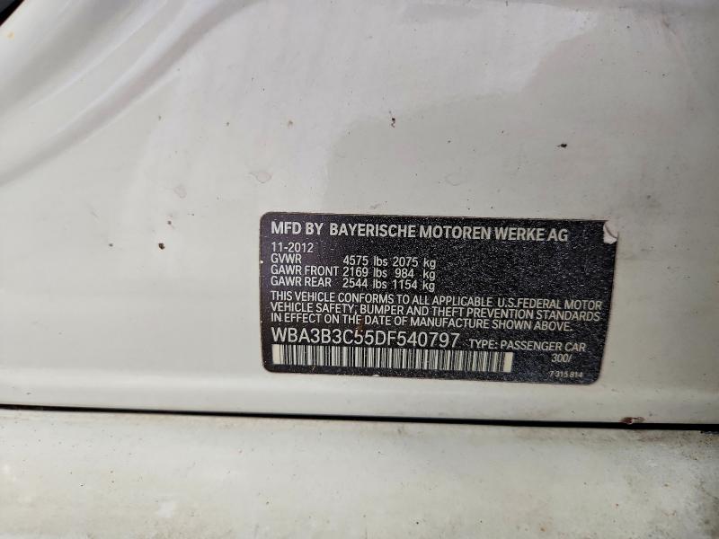 64498806 :رقم المزاد ، WBA3B3C55DF540797 vin ، 2013 Bmw 328 مزاد بيع